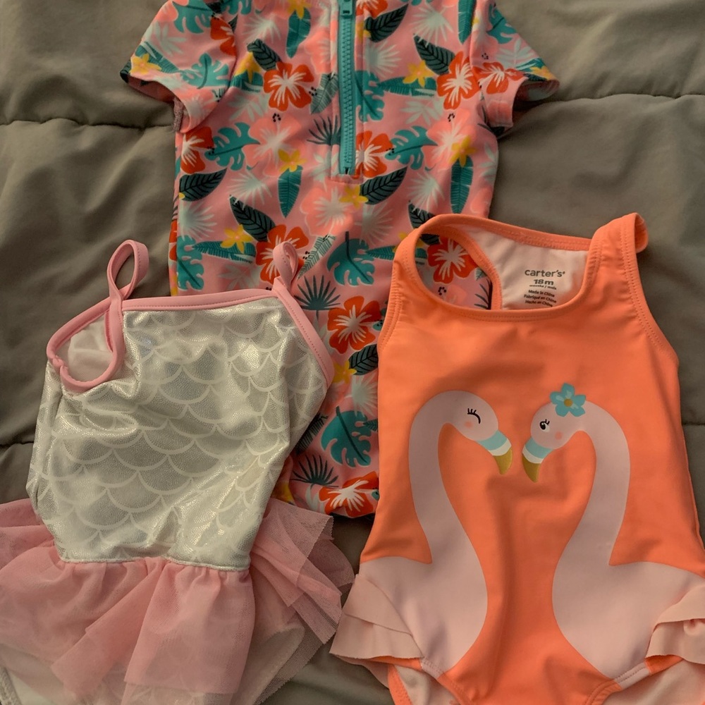 3–18 Month Toddler Girl Bathing Suits!